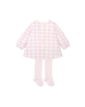 Load image into Gallery viewer, NEW AW24 Tutto Piccolo Girls Pink Checked Dress and Tights 8786