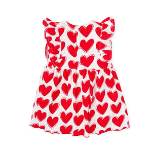 NEW SS24 Agatha Ruiz De La Prada Girls Red Heart Print Dress 8790