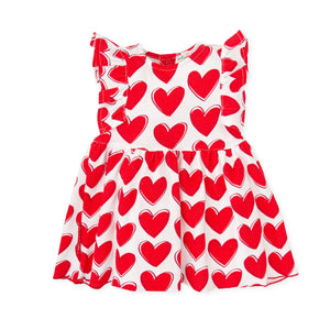 NEW SS24 Agatha Ruiz De La Prada Girls Red Heart Print Dress 8790