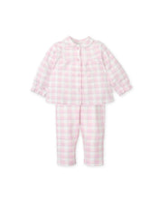 Load image into Gallery viewer, NEW AW24 Tutto Piccolo Girls Pink Checked Pjs 8885