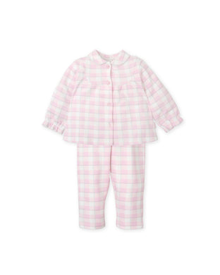 NEW AW24 Tutto Piccolo Girls Pink Checked Pjs 8885