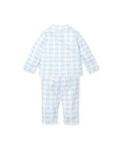 NEW AW24 Tutto Piccolo Boys Blue Checked Pjs 8886