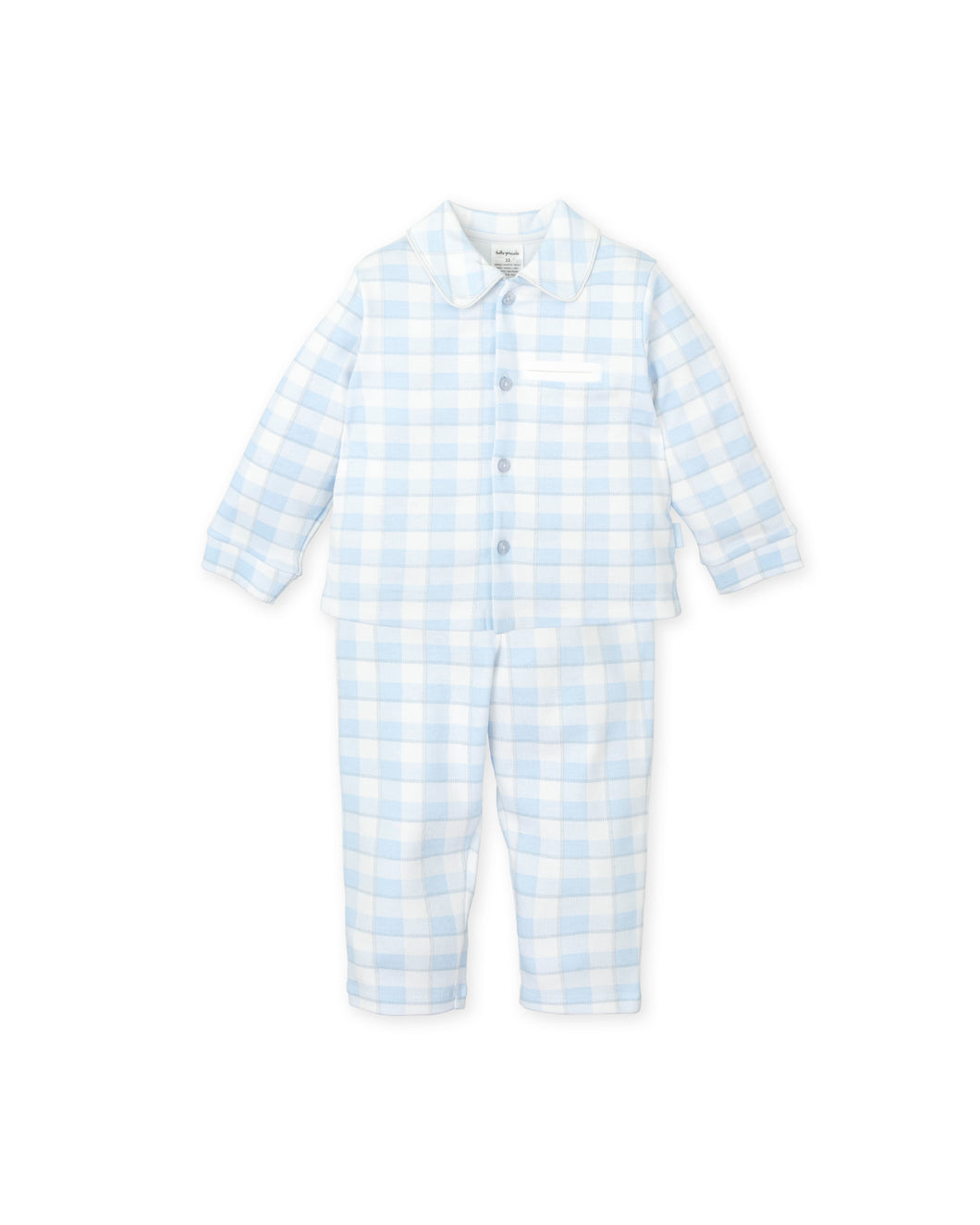 NEW AW24 Tutto Piccolo Boys Blue Checked Pjs 8886