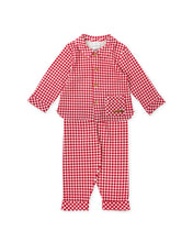 Load image into Gallery viewer, NEW AW24 Tutto Piccolo Boys Red Checked Pjs 8894