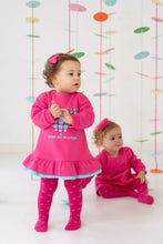 Load image into Gallery viewer, NEW AW24 Agatha Ruiz De La Prada Girls Heart Dress and Tights 9324 FUCHSIA