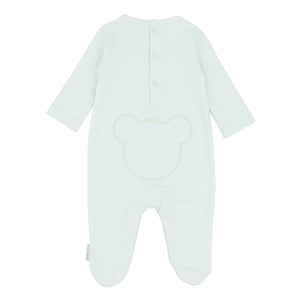 NEW SS25 Blues Baby Mint Bear Cotton Babygrow BB0204M