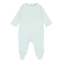 Load image into Gallery viewer, NEW SS25 Blues Baby Mint Bear Cotton Babygrow BB0204M