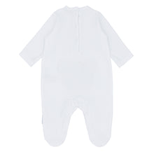 Load image into Gallery viewer, NEW AW24 Blues Baby White Velour Teddy Bear Babygrow BB1109