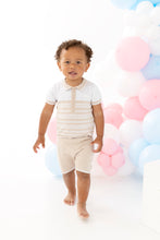 Load image into Gallery viewer, NEW SS24 Blues Baby Beige Summer Knit Shorts Set BB1343