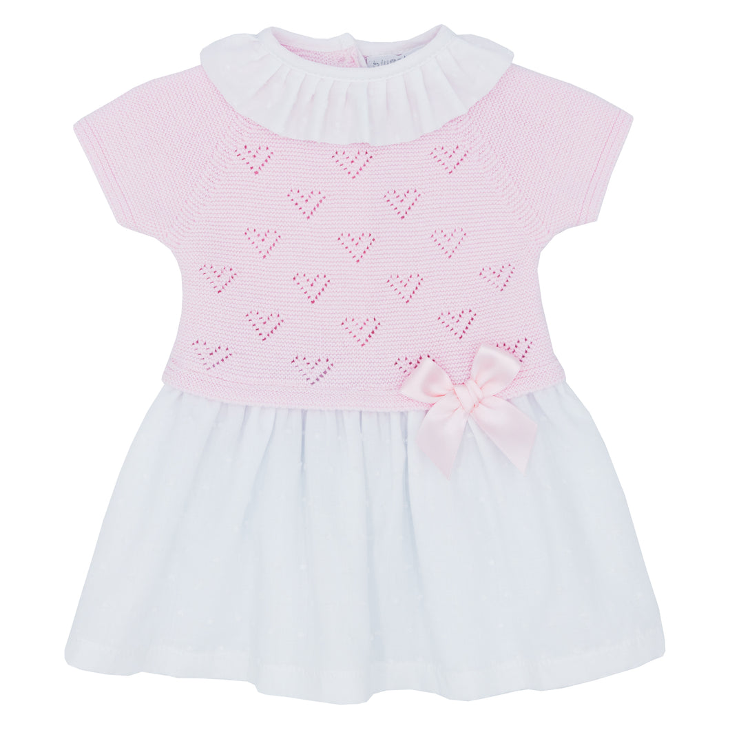 NEW SS24 Blues Baby Pink Half Knit Dress BB1362