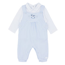 Load image into Gallery viewer, NEW AW24 Blues Baby Smocked Rocking Horse Dungaree Outfit BB1411