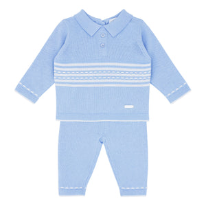 NEW AW24 Blues Baby Blue Knitted Tracksuit BB1530