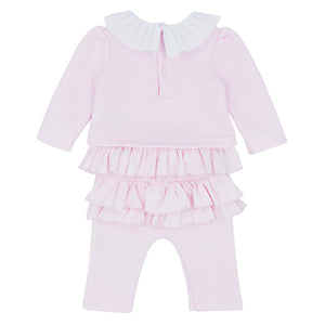 NEW AW24 Blues Baby Pink Frill Collar Tracksuit BB1699