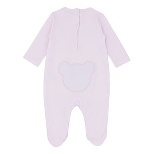 NEW SS25 Blues Baby Pink Bear Cotton Babygrow BB0204P