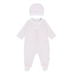 NEW AW25 Blues Baby Pink Velour Babygrow BB2072
