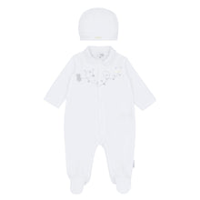 Load image into Gallery viewer, NEW AW25 Blues Baby White Unisex Velour Babygrow Hat BB2078