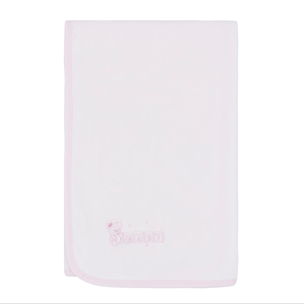 NEW AW25 Blues Baby Pink Blanket BB2080