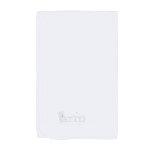 NEW AW25 Blues Baby White Blanket BB2080