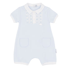 Load image into Gallery viewer, NEW SS26 Blues Baby Smocked Romper BB2273 BLUE