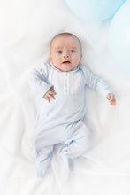 Load image into Gallery viewer, NEW SS26 Blues Baby Smocked Babygrow BB2277 BLUE