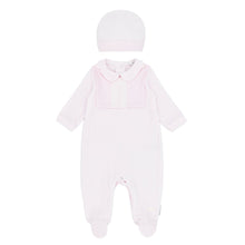 Load image into Gallery viewer, NEW AW26 Blues Baby Velour Babygrow with Bib and Hat BB3100 PINK