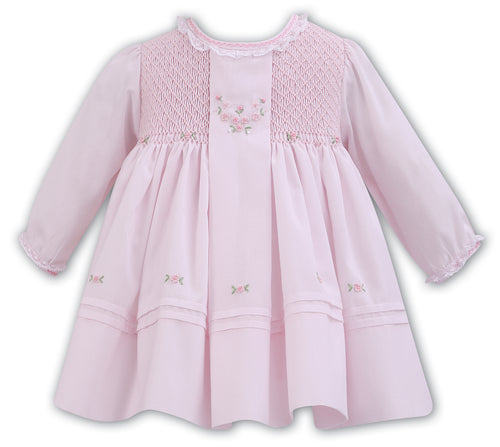 NEW AW25 Sarah Louise Girls Smocked Dress C7002Z Pink