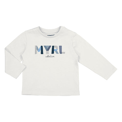 NEW AW24 Mayoral Boys t-shirt 108 Cream/93