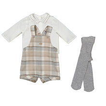 Load image into Gallery viewer, NEW AW24 Mayoral Boys Dungaree Outfit 2631 Walnut/33