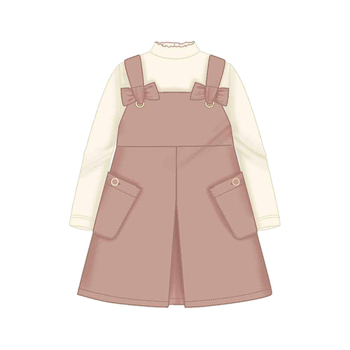 PRE ORDER - NEW AW25 Mayoral Girls Pinnafore Dress 4914 Pink 22