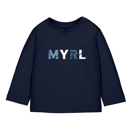 NEW AW25 Mayoral Boys t shirt 108 Navy 34