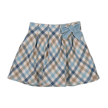 Load image into Gallery viewer, NEW AW24 Mayoral checked skirt set 4065/4901 sky blue 38/12