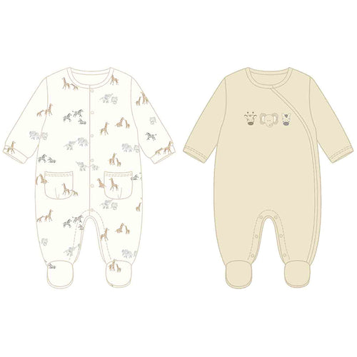 PRE ORDER - NEW AW25 Mayoral Unisex Twin Pack of Babygrows 2703 Soy 93