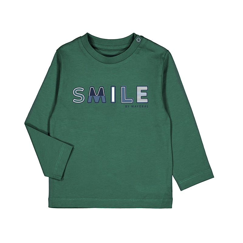 NEW AW23 Mayoral Boys Long Sleeve T-Shirt 108 Green/20