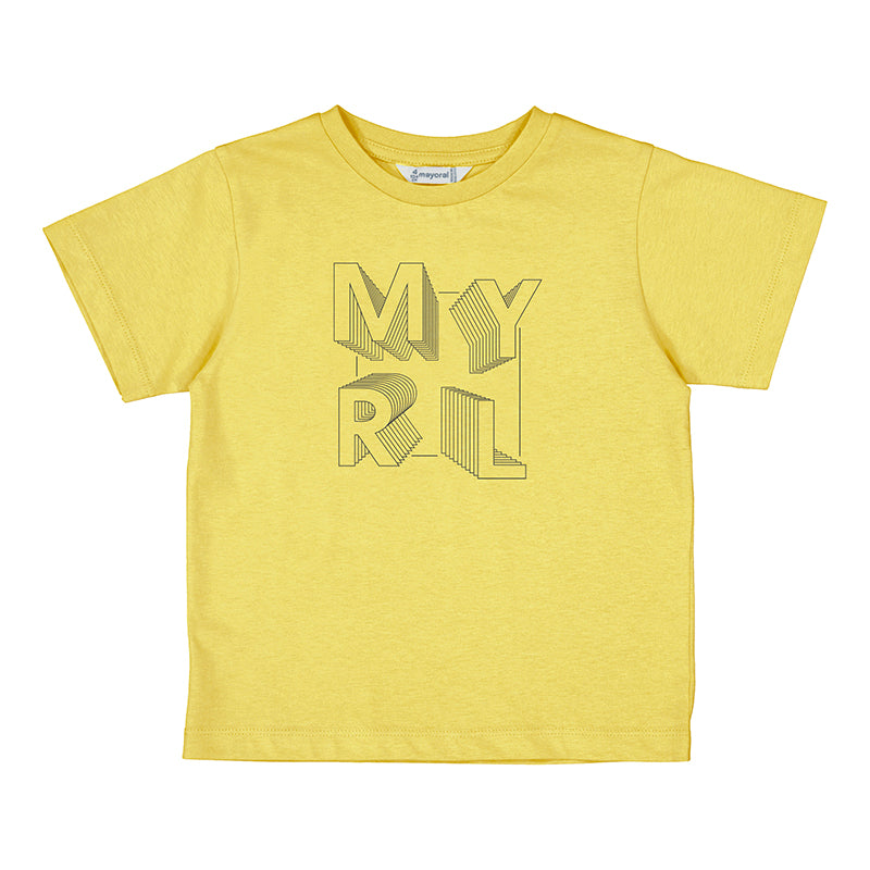 PRE ORDER - NEW SS25 Mayoral Boys T Shirt 170 Yellow/27