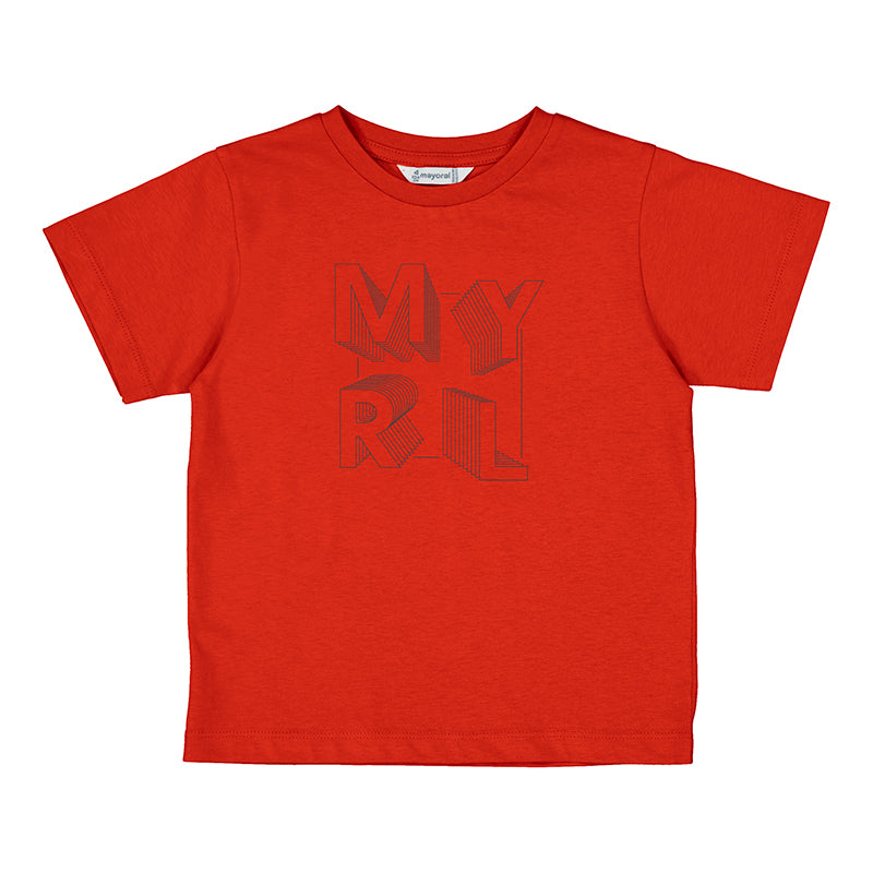 PRE ORDER - NEW SS25 Mayoral Boys T Shirt 170 Red/29