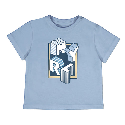 PRE ORDER - NEW SS25 Mayoral Boys t shirt 106 Light Blue/29