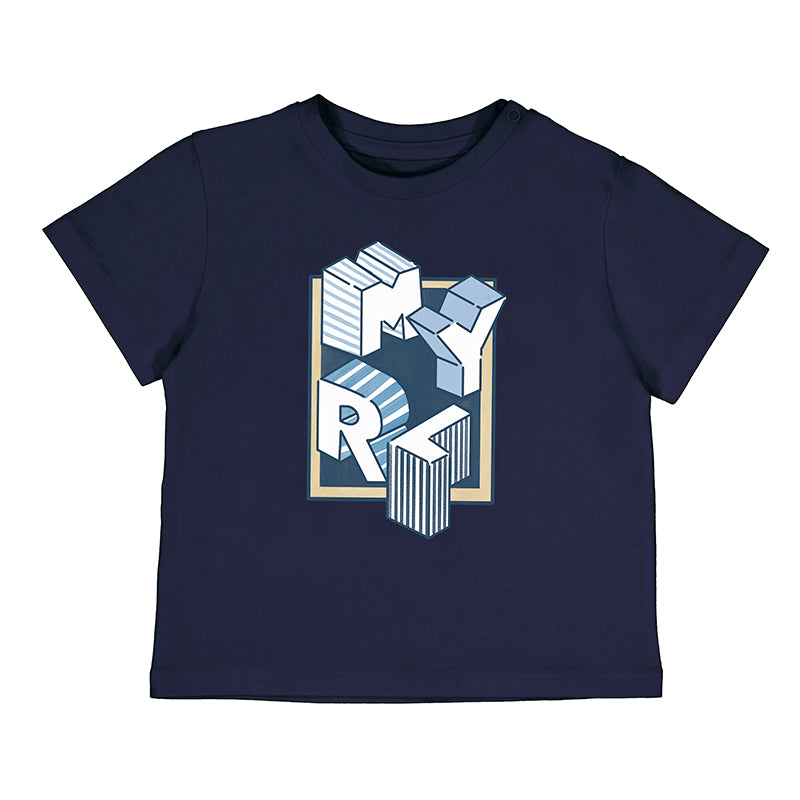 PRE ORDER - NEW SS25 Mayoral Boys t shirt 106 Navy/31