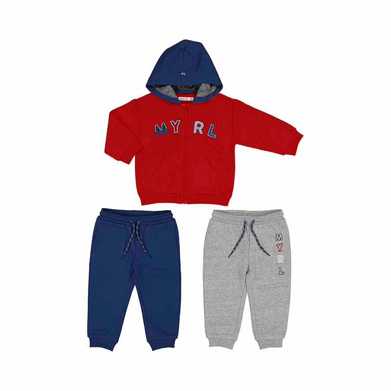 NEW AW23 Mayoral Boys 3 piece tracksuits 918 Red/62
