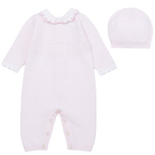 Load image into Gallery viewer, NEW AW24 Emile et Rose Hallie Knitted Romper and Hat 2599