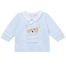 Load image into Gallery viewer, NEW AW24 Emile et Rose Hudson Knitted Teddy Outfit and Hat Blue 6505