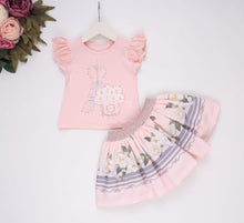 Load image into Gallery viewer, NEW SS24 NeonKids Peach/Pink Paris Skirt Set