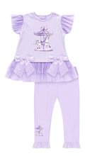 Load image into Gallery viewer, NEW SS26 Giorgio Bambini Carousel Leggings Set LILAC