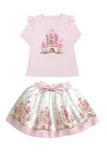 Load image into Gallery viewer, NEW SS26 Giorgio Bambini Castle Skirt Set PINK
