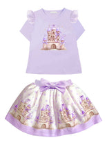 Load image into Gallery viewer, NEW SS26 Giorgio Bambini Castle Skirt Set LILAC