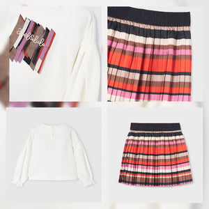 NEW AW23 Abel & Lula Striped Skirt Set 5850/5521