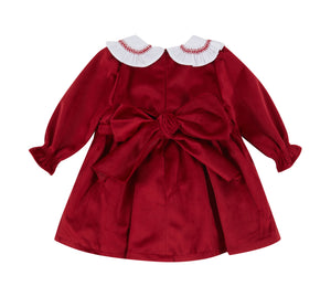 NEW AW23 Deolinda Dallas Red Smocked Dress 23411