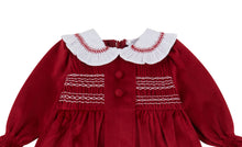 Load image into Gallery viewer, NEW AW23 Deolinda Dallas Red Smocked Dress 23411