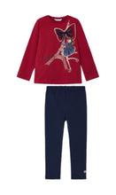 Load image into Gallery viewer, NEW AW24 Mayoral Paris Leggings Set 4063/717 red 24/navy 16