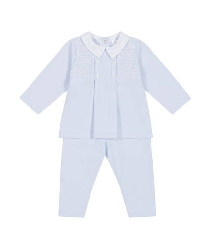 NEW AW24 Deolinda Luke Smocked Tracksuit Blue 24907