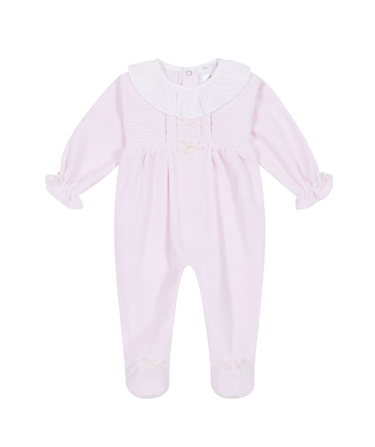 NEW AW24 Deolinda Luna Smocked Babygrow Pink 24116